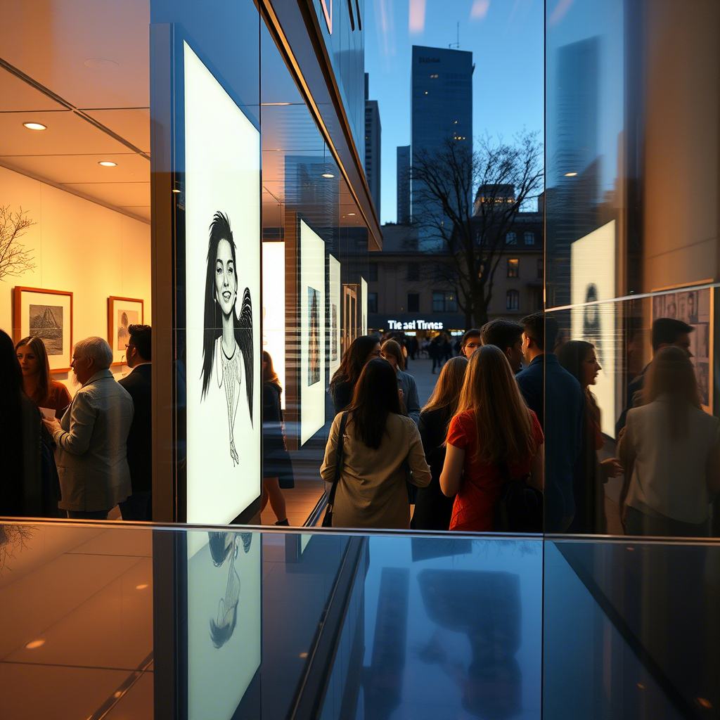 Outside Gallery Digital Signage